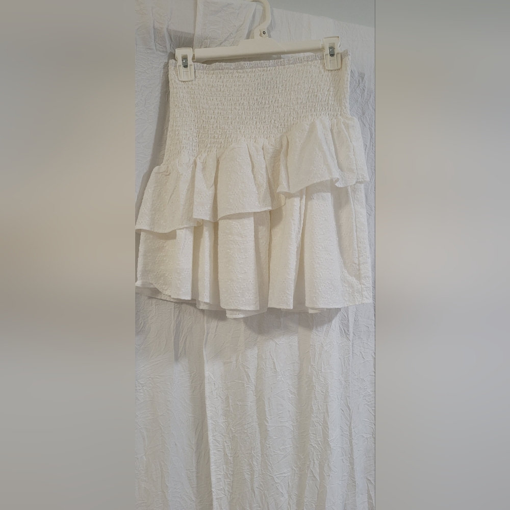 White Eyelet Skirt